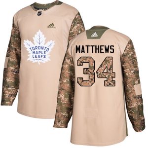 Herren Toronto Maple Leafs Eishockey Trikot Auston Matthews #34 Authentic Camo Veterans Day Practice